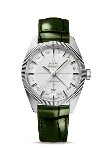 Omega Globemaster Annual Calendar Platinum / Silver / Green